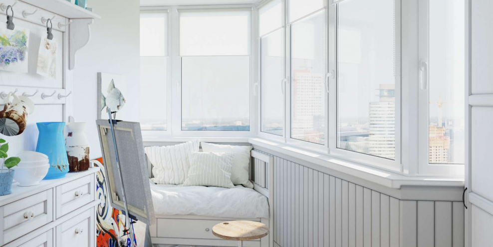 Мастерская на лоджии городской