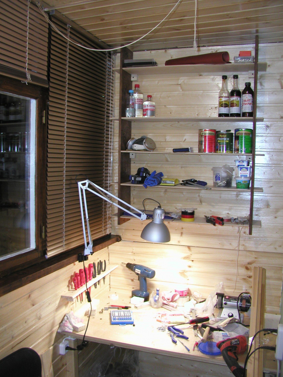 Верстак на балконе