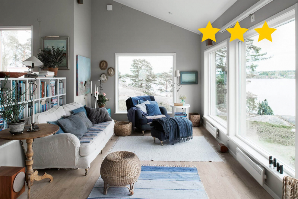 Гостиная в скандинавском стиле