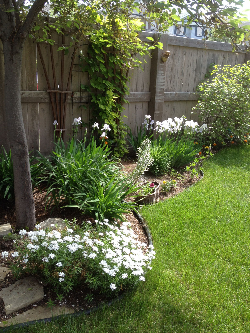 Обустроить клумбу на даче