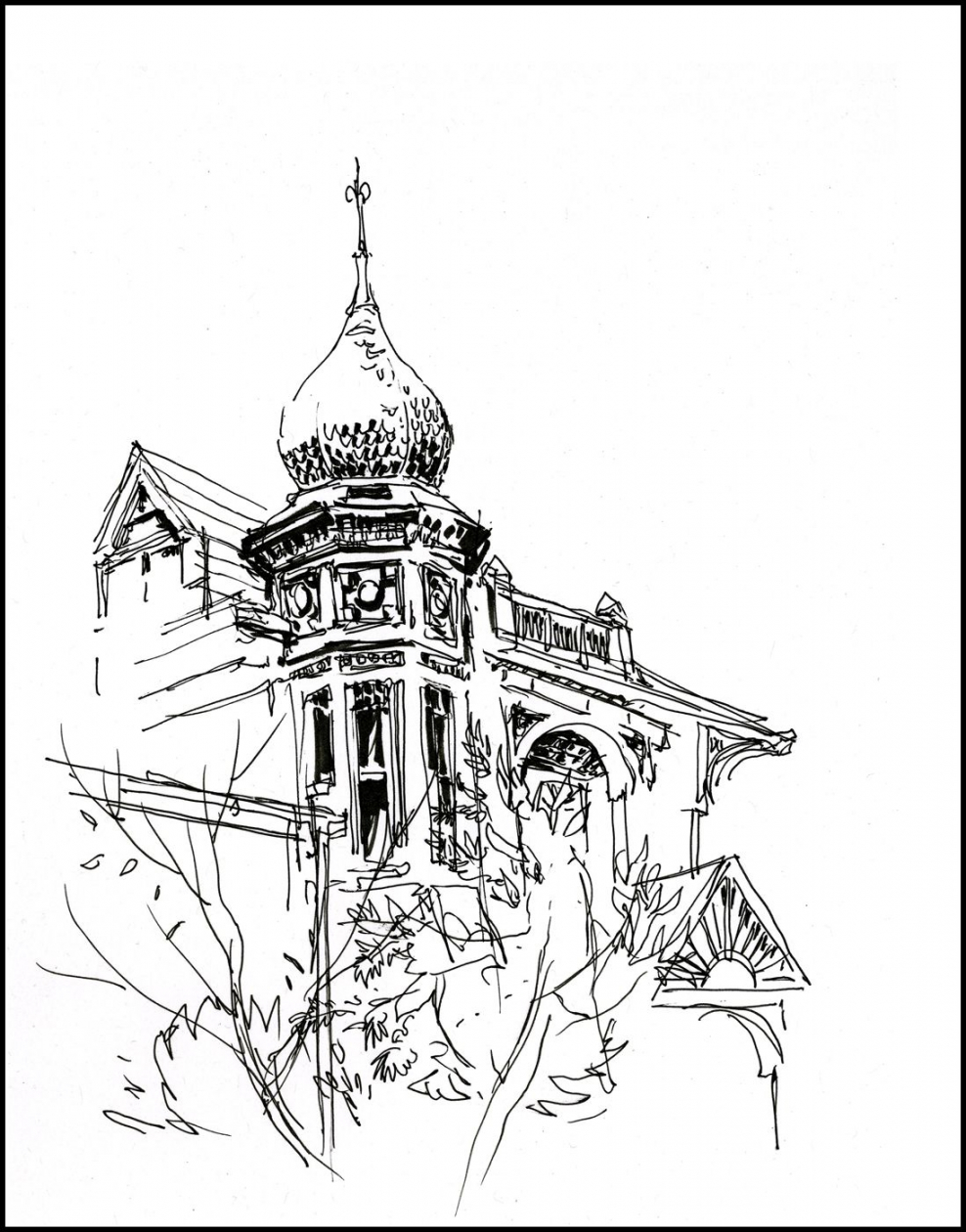 Зарисовки архитектурных мотивов