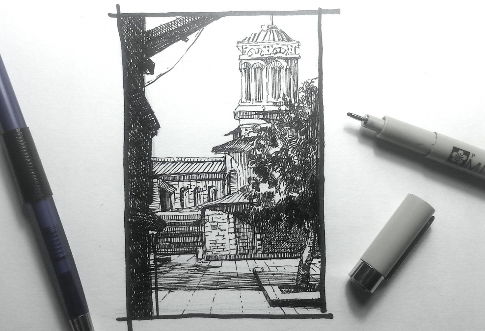 Скетчи линером