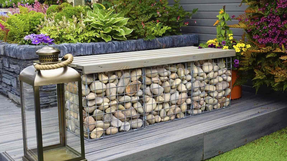 Габионы лавочки