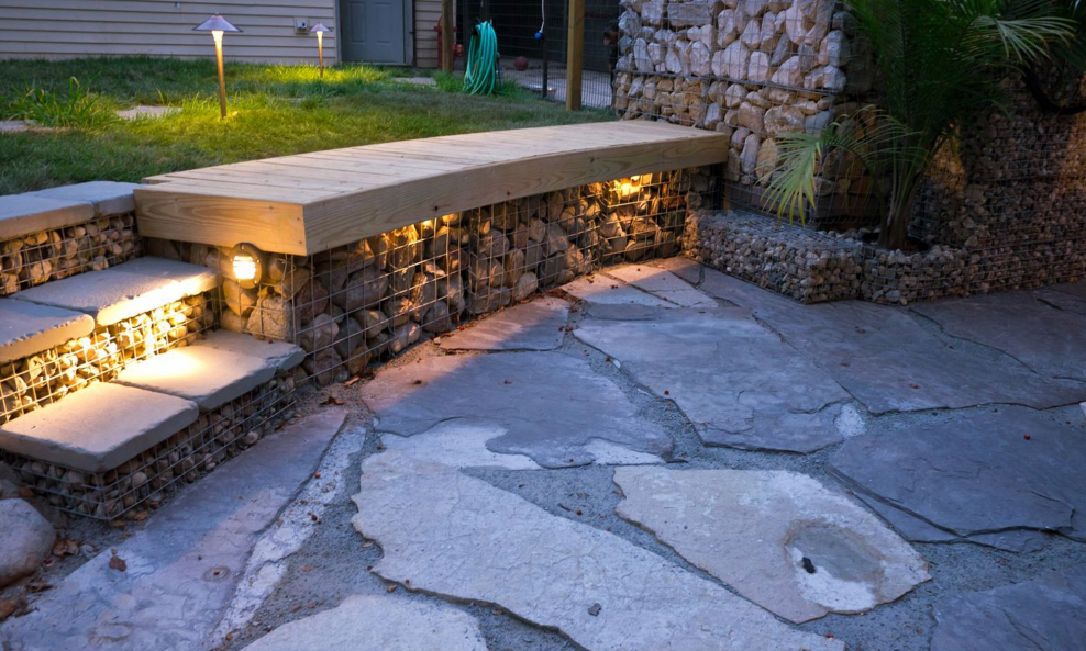 Террасирование габионами