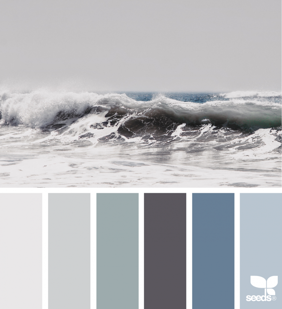 Палитра серый голубой