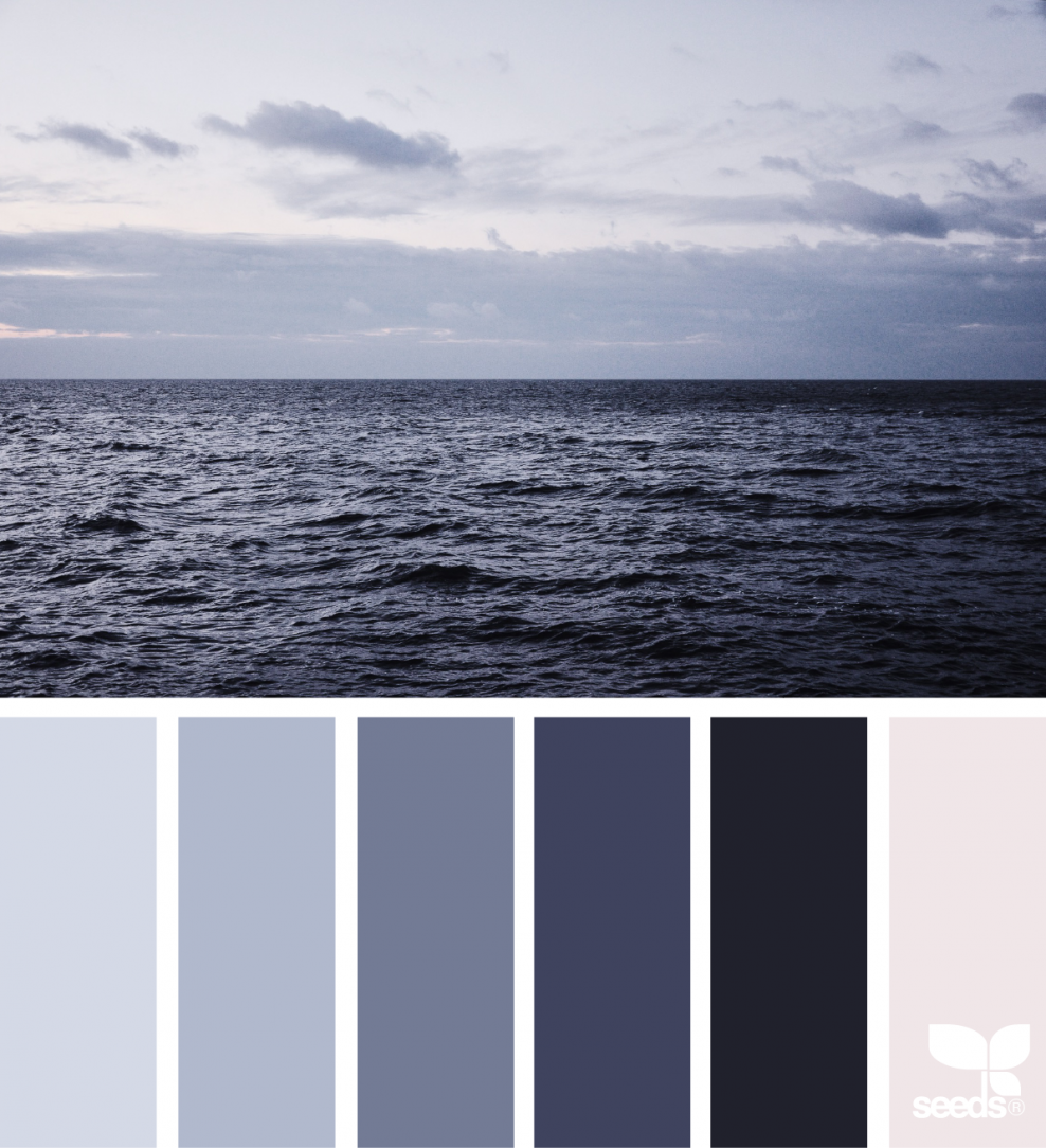 Серо голубая палитра