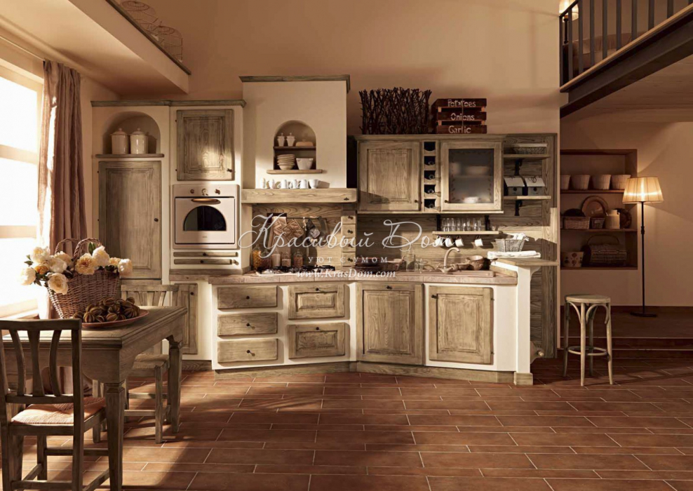 Красивые кухни в стиле Кантри