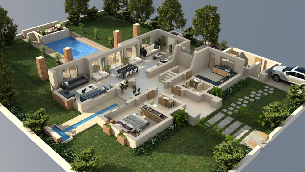 Floorplan 3d визуализация