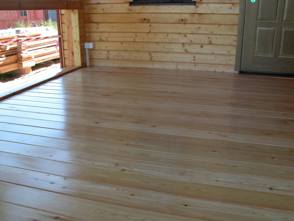 Вагонка для пола в доме