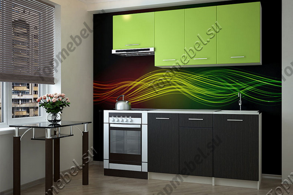 Кухонный гарнитур васаби Леруа