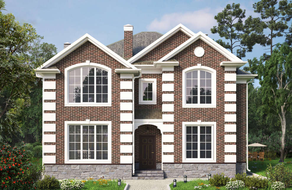 Загородный дом с эркером