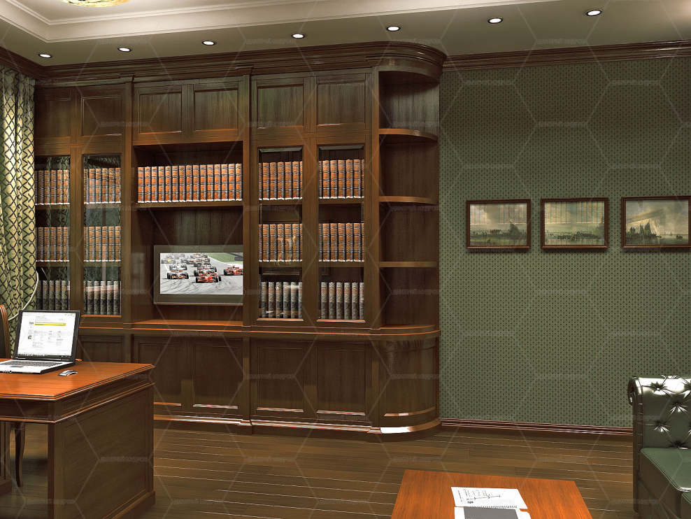Классический интерьер кабинета