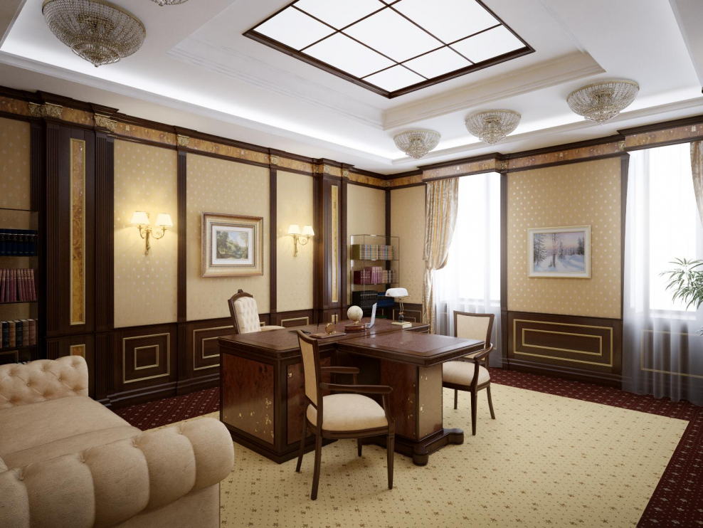 Кабинет в английском стиле