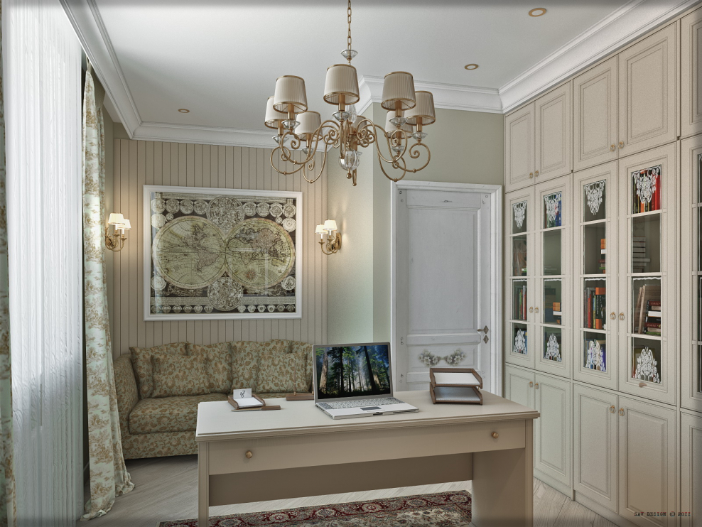 Кабинет в английском стиле