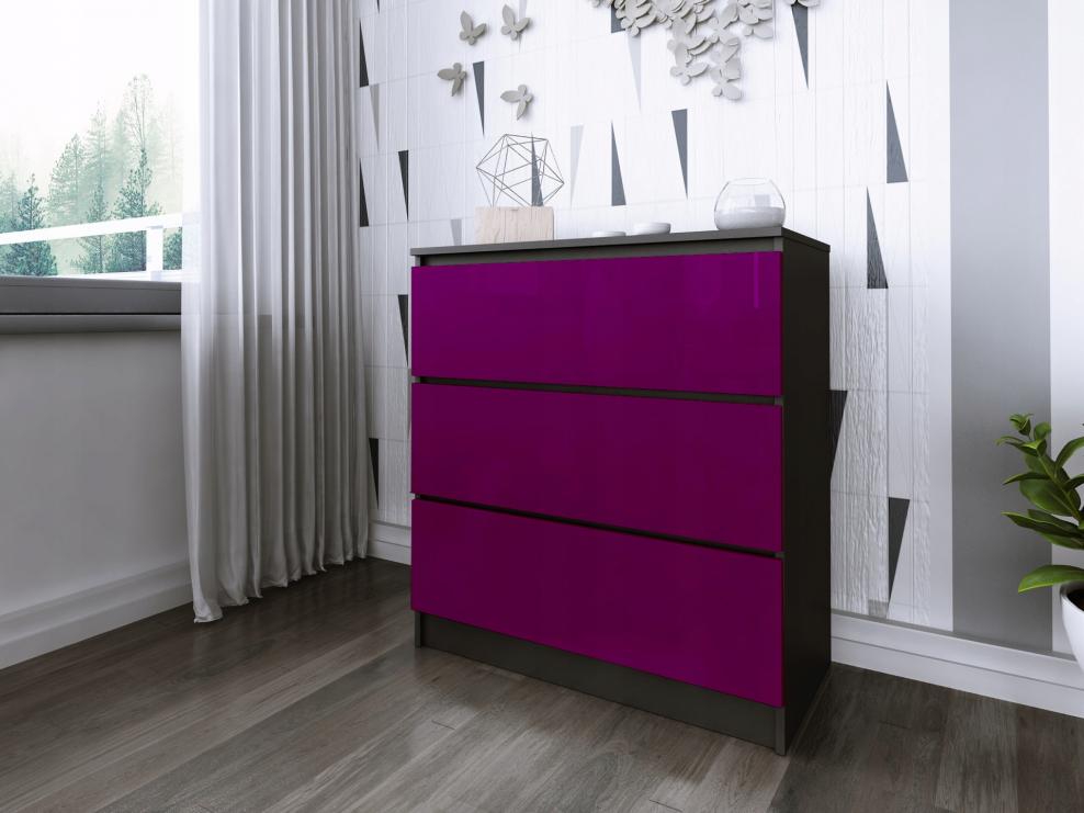 Комод пайнт белый глянец