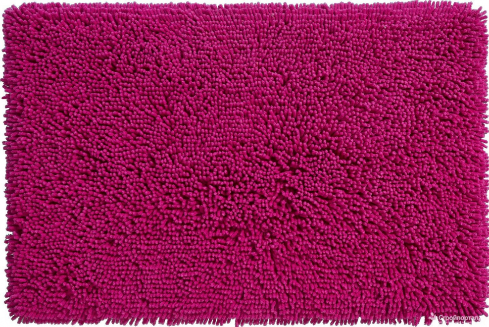 Малиновый коврик для ванной