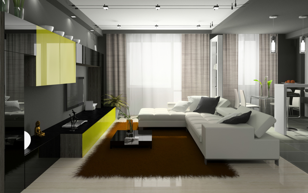 Интерьер гостинной 18кв м