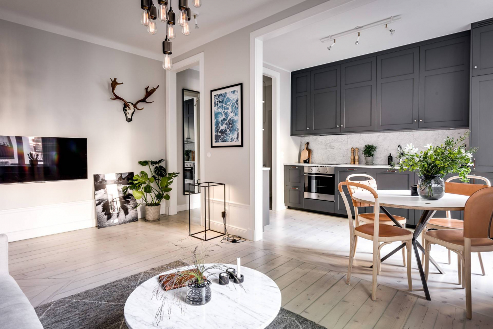 Интерьер гостиной визуализация