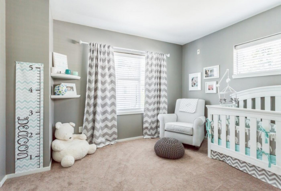 Детская в серых тонах