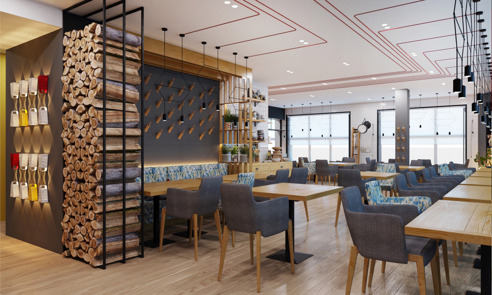 Современный интерьер кафе