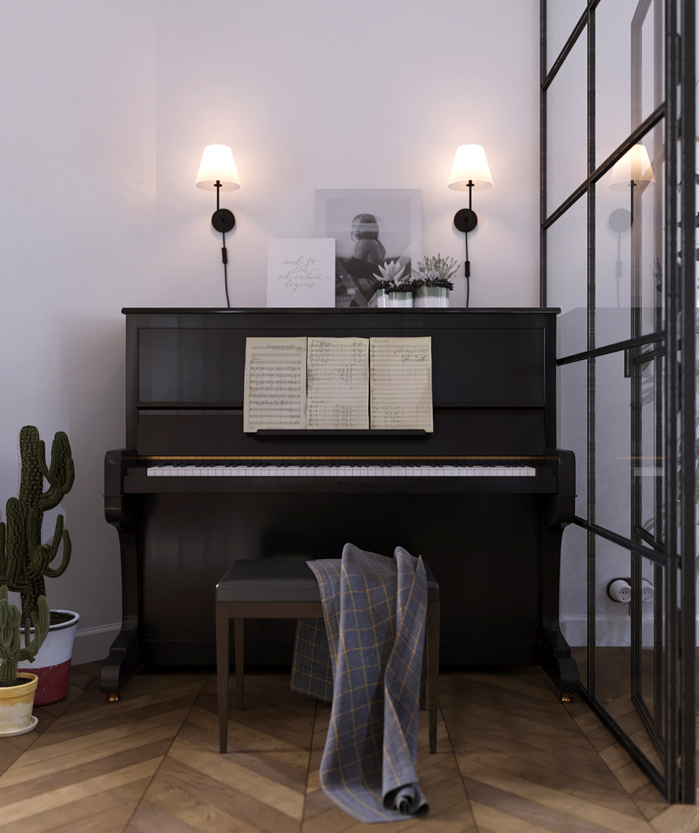 Пианино в интерьере детской