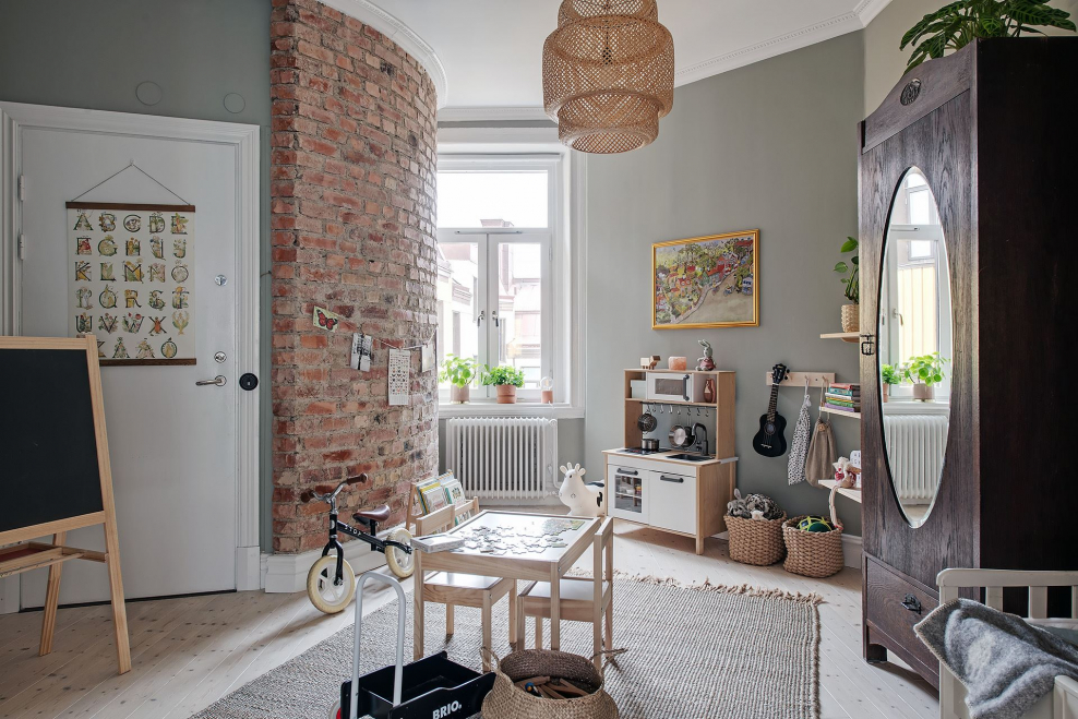 Плинтус в скандинавском интерьере