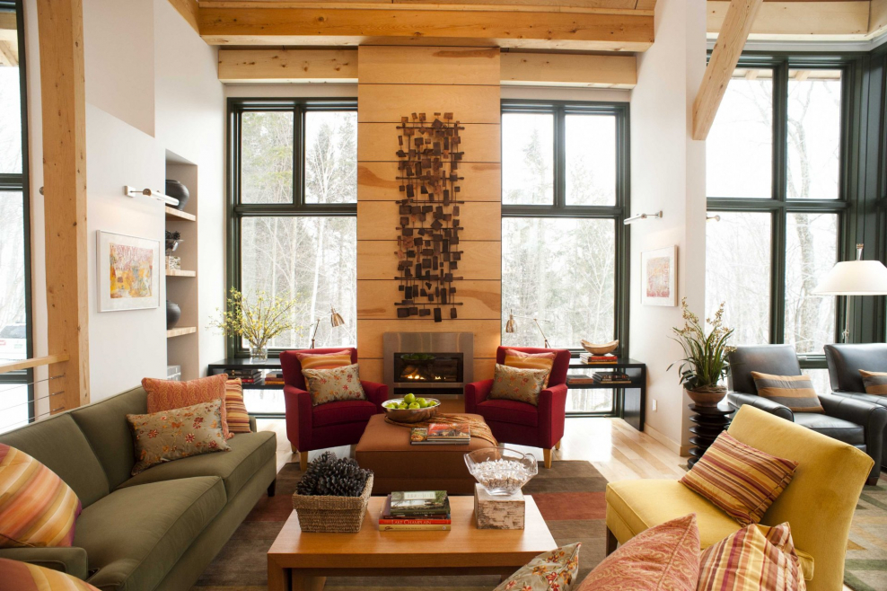 Интерьер уютной гостиной HD