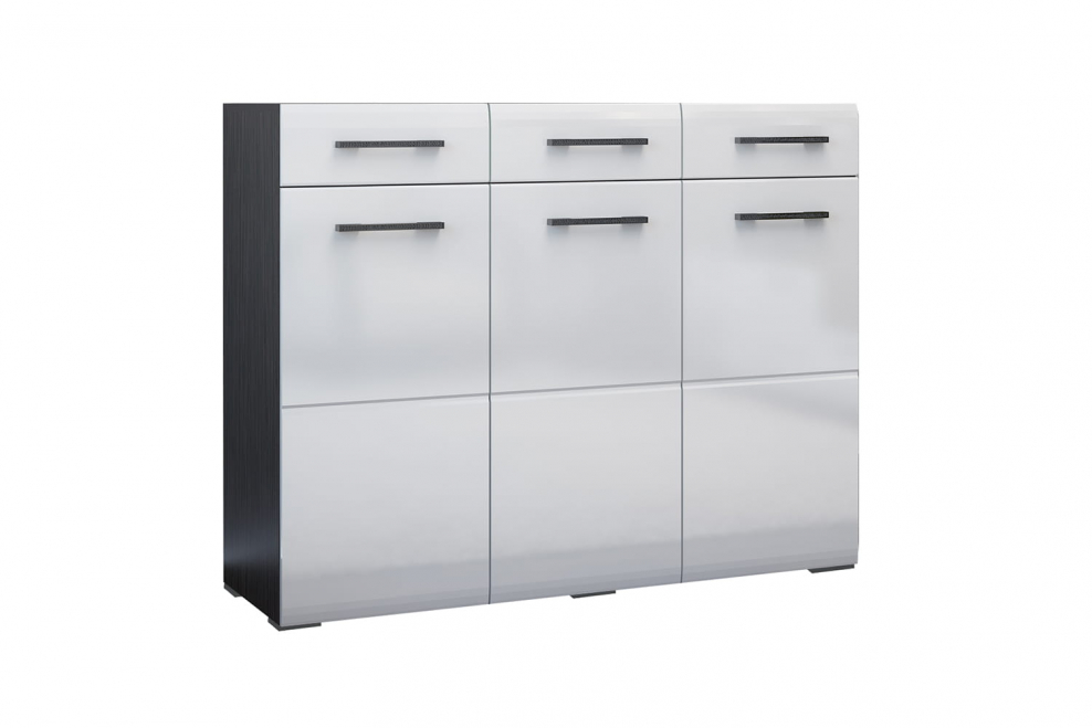 Комод Ненси венге/белый глянец