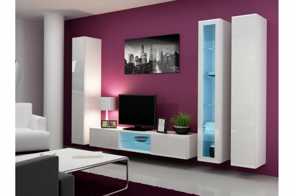 Стенка Виго 2 Модерн глянцевая МДФ