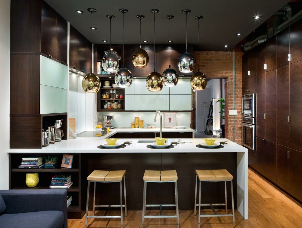 Кухня-гостиная в современном стиле