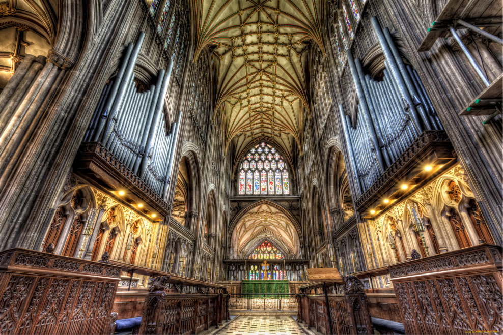 Собор в Уэльсе Готика интерьер