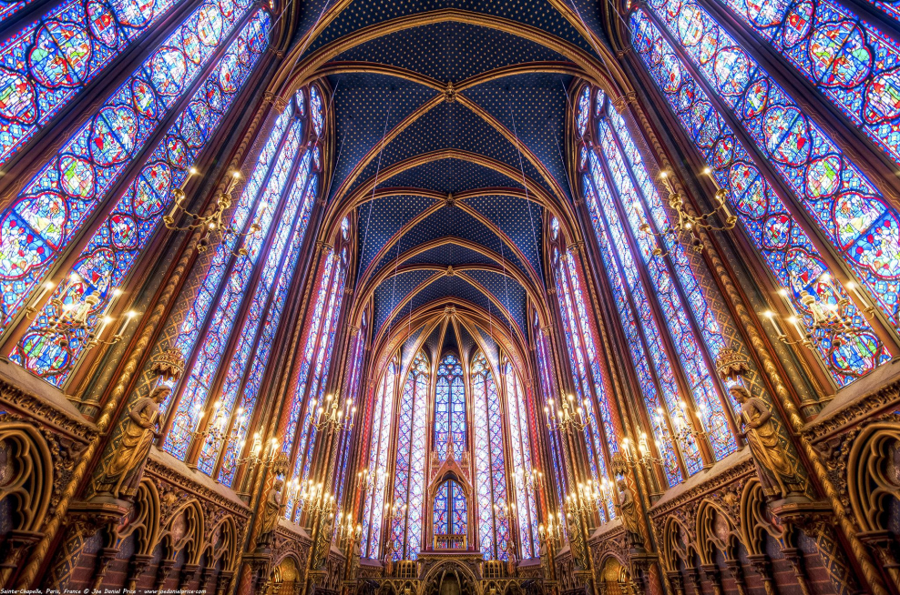 Витражи капеллы сен Шапель