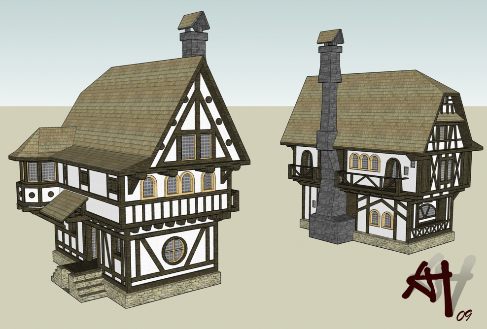 Средневековая таверна экстерьер