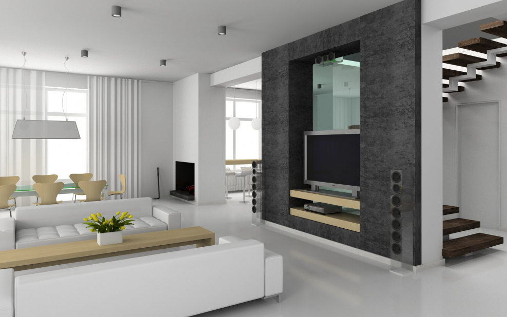 Гостинная в стиле хайтек