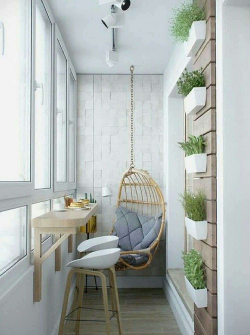 Балкон в стиле икеа