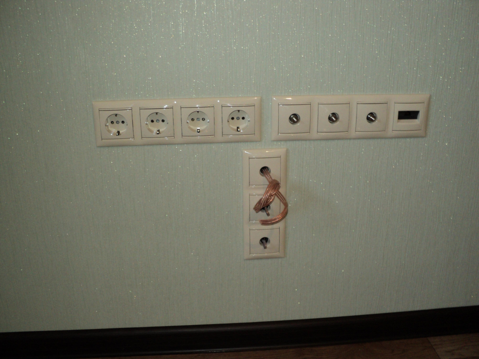 Розетки под телевизор