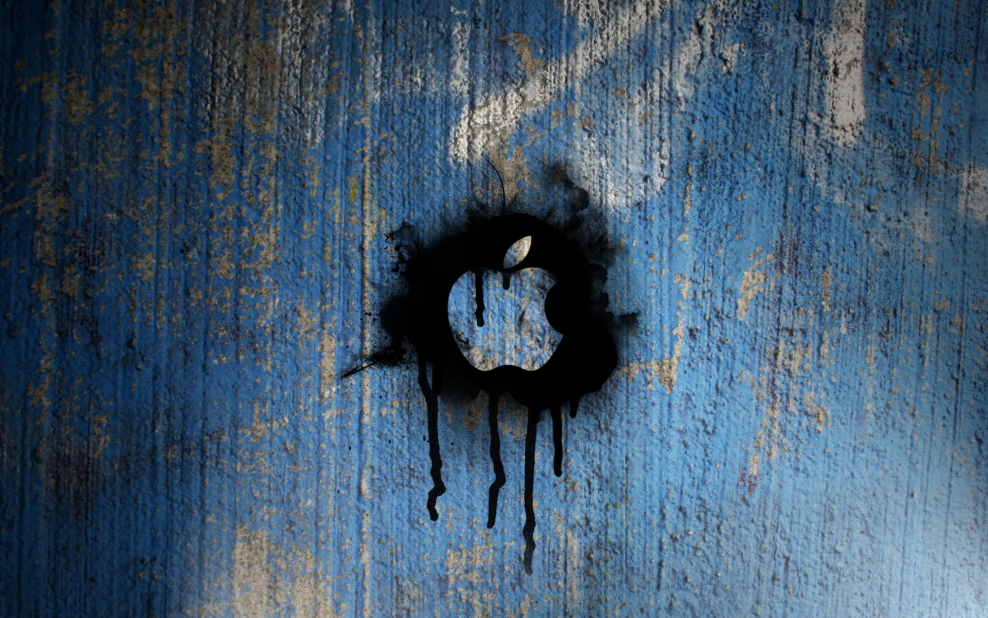 Стена с логотипом Apple