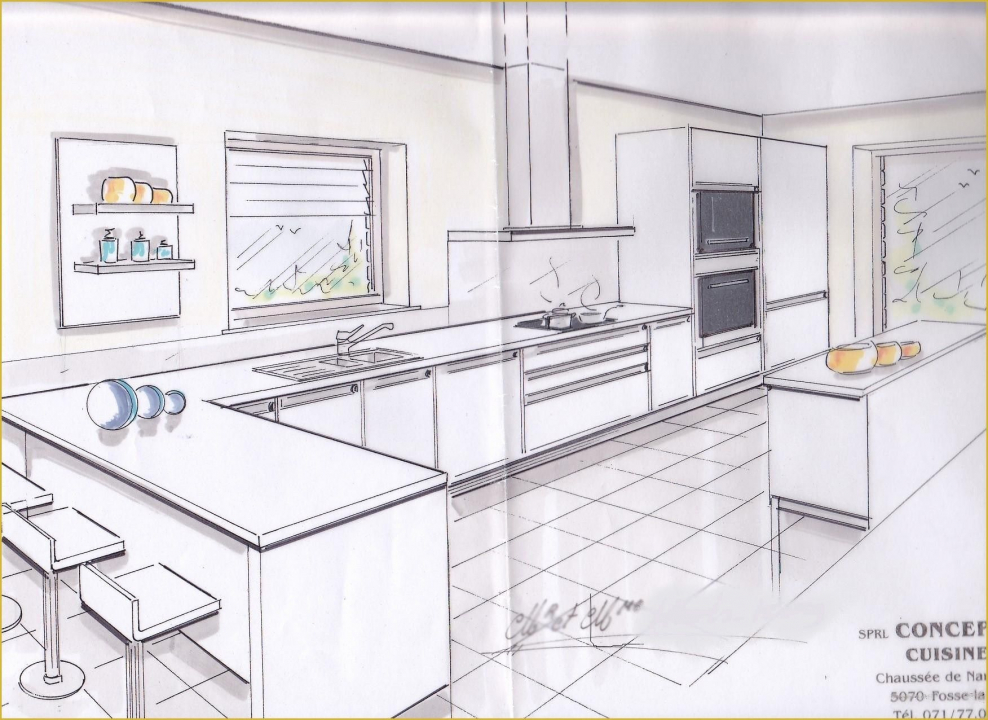 Кухня американское ретро