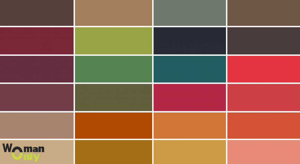 Палитра для цветотипа глубокая осень