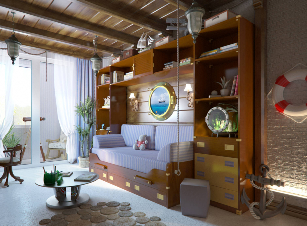 Детская в морском стиле