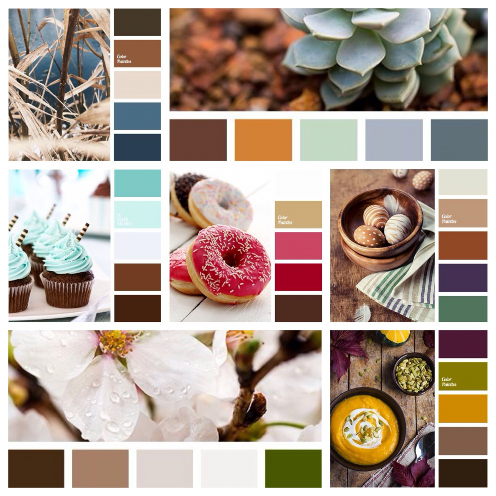 Колористическая таблица интерьера