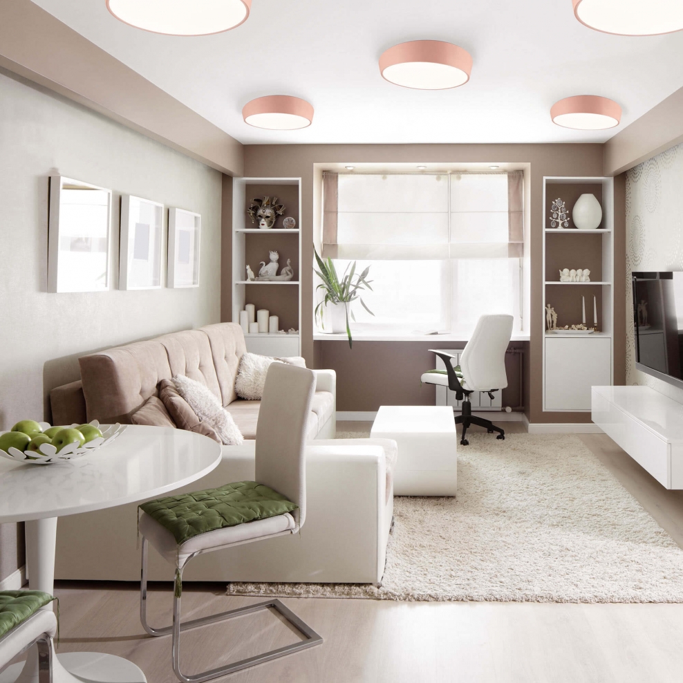 Современная светлая гостиная