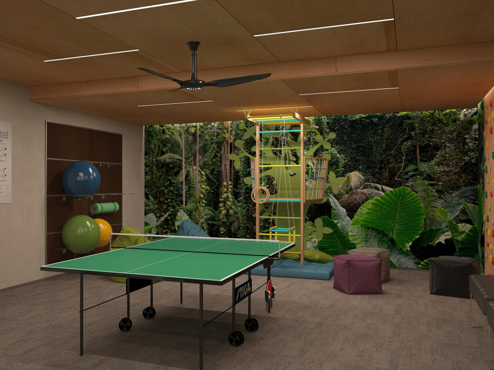 Комната с теннисным столом