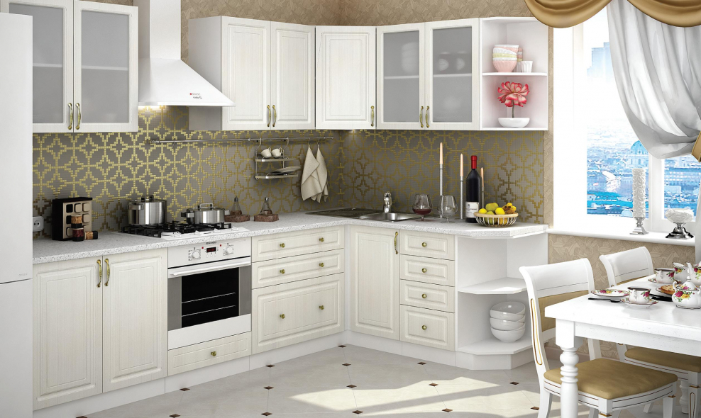 Кухня Юлия Сандал белый серый