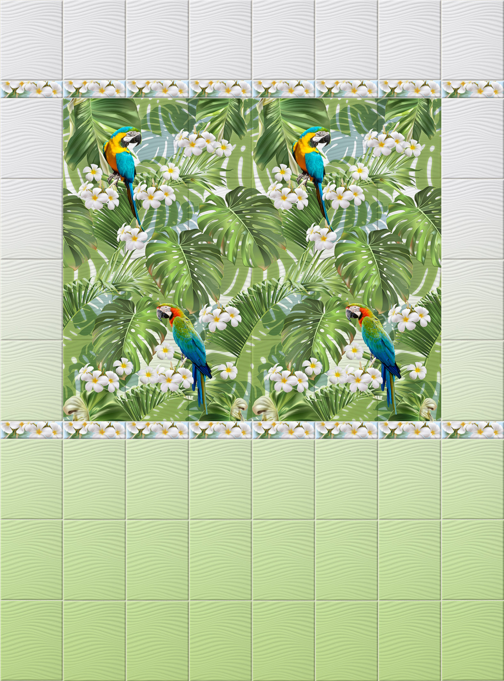 Пластиковая панель джунгли