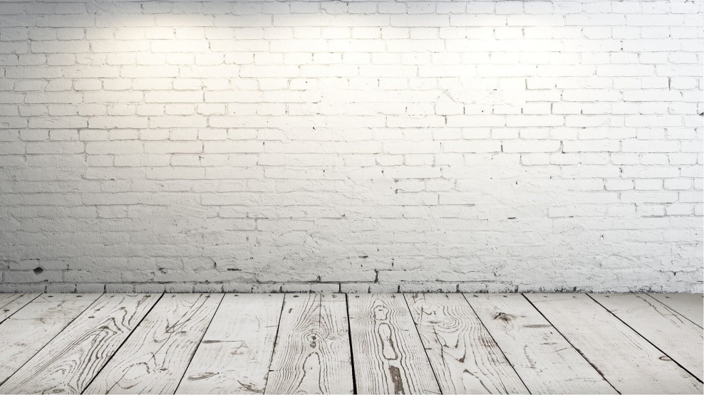 Белая кирпичная стена