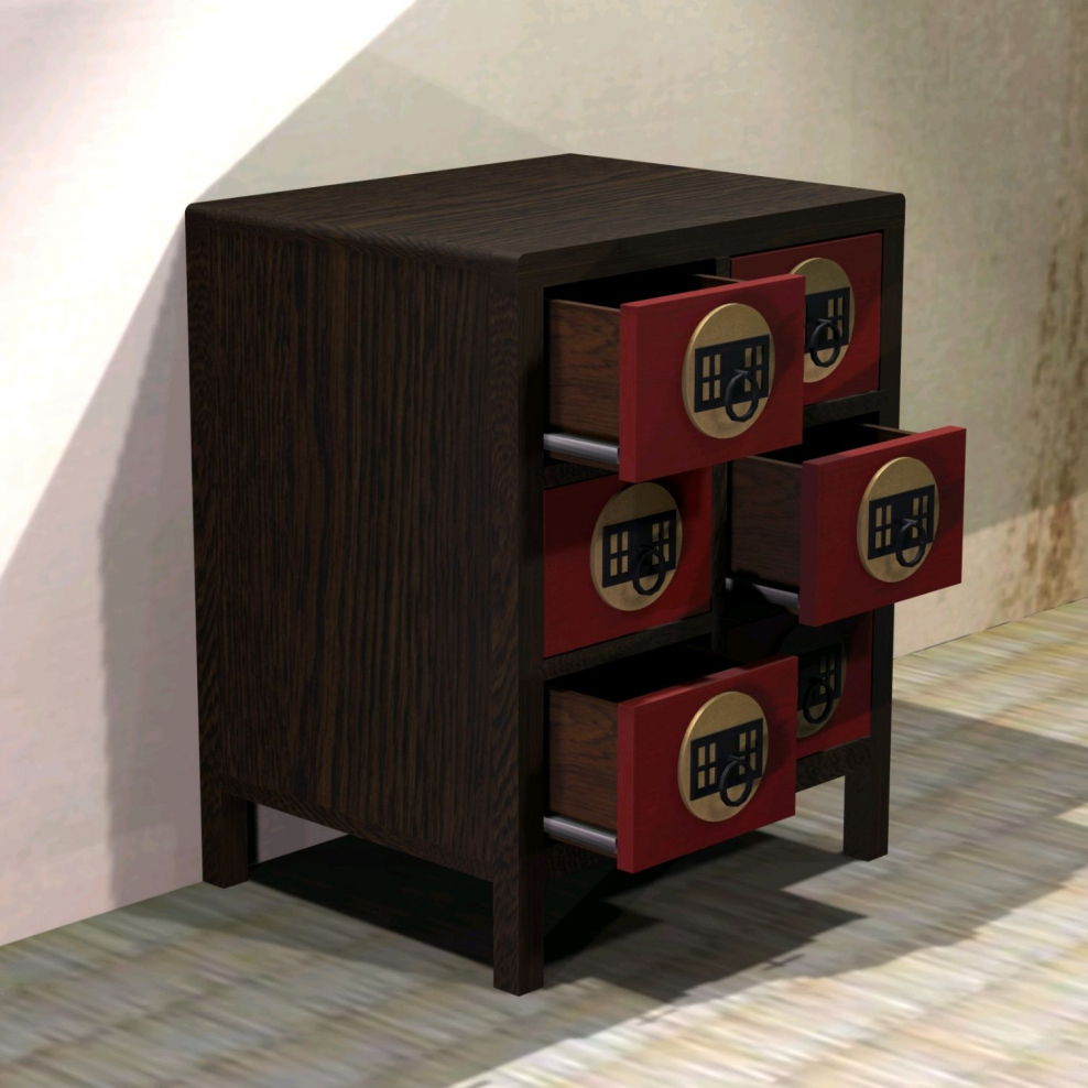 Тумба прикроватная в японском стиле