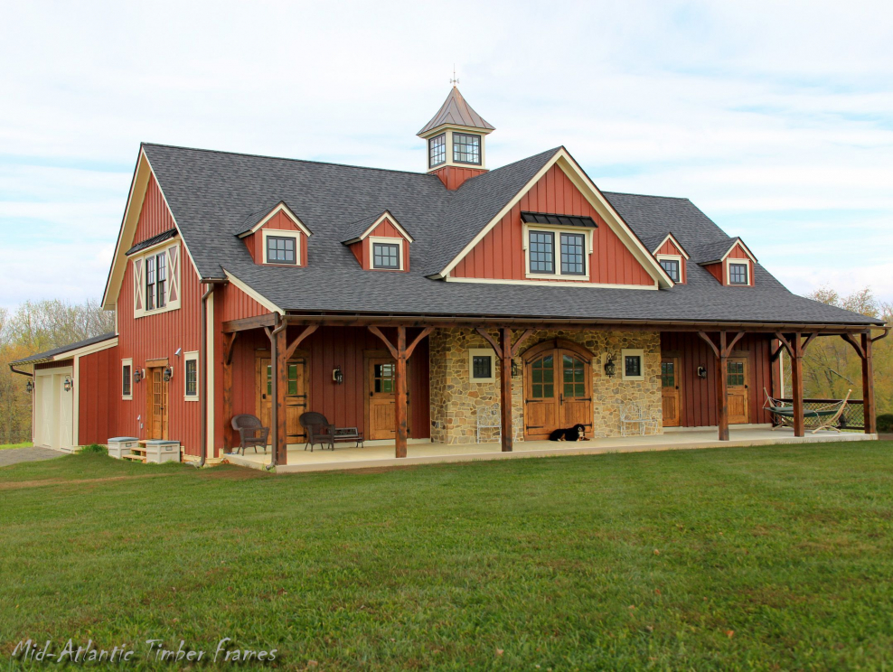 Дом-сарай Barn House фахверк