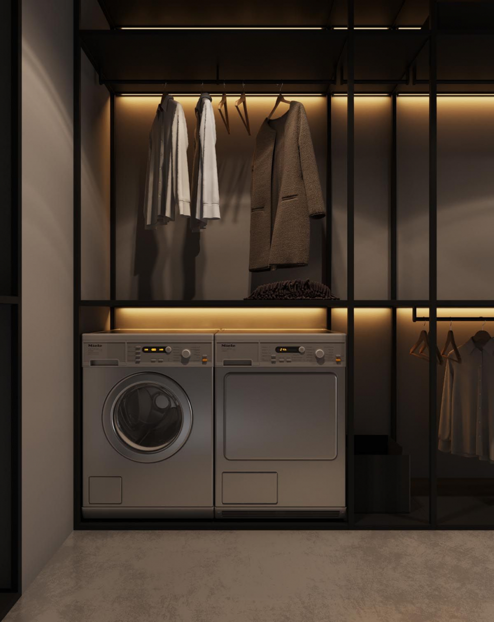 Постирочная Asko в гардеробной