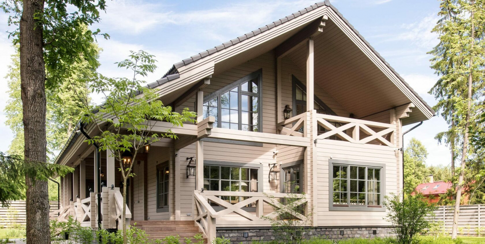 Дом из клееного бруса "серебряный век"